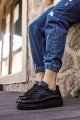 CH257 Estrellas Erkek Günlük Bağcıklı Cilt Spor Sneaker Ayakkabı CST - Siyah Erkek Ayakkabı CH257 Estrellas Erkek Günlük Bağcıklı Cilt Spor Sneaker Ayakkabı CST - Siyah – Chekich Erkek Ayakkabı