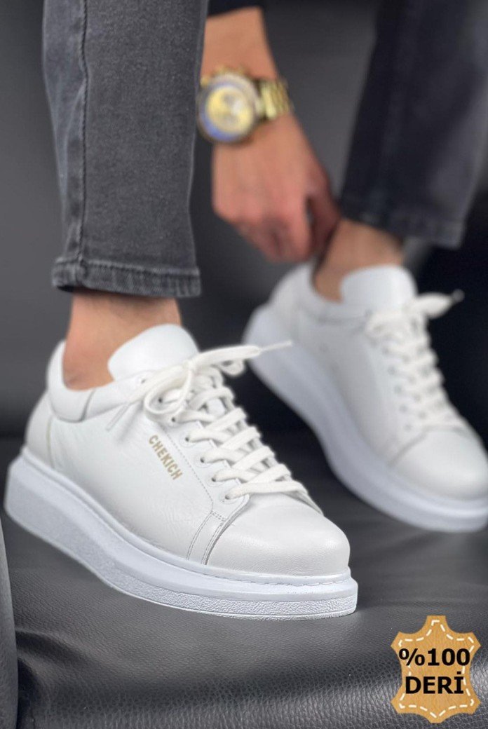 CH257 Estrellas Erkek Günlük Bağcıklı Hakiki Deri Spor Sneaker Ayakkabı DBT - Beyaz CH257 Estrellas Erkek Günlük Bağcıklı Hakiki Deri Spor Sneaker Ayakkabı DBT - Beyaz