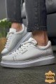 CH257 Estrellas Erkek Günlük Bağcıklı Hakiki Deri Spor Sneaker Ayakkabı DBT - Beyaz – Chekich Erkek Ayakkabı