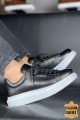 CH257 Estrellas Erkek Günlük Bağcıklı Hakiki Deri Spor Sneaker Ayakkabı DBT - Siyah – Chekich Erkek Ayakkabı