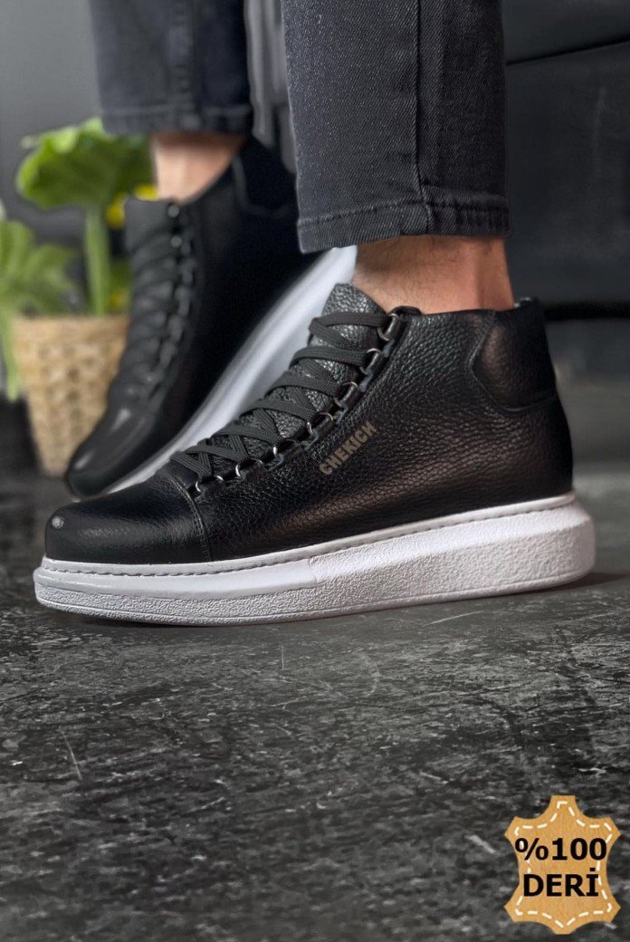 CH258 Roma Erkek Spor Günlük Bağcıklı Hakiki Deri Bot DBT - Siyah CH258 Roma Erkek Spor Günlük Bağcıklı Hakiki Deri Bot DBT - Siyah