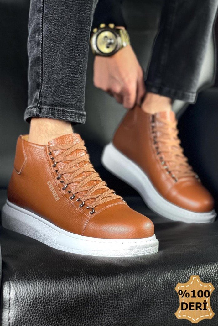 CH258 Roma Erkek Spor Günlük Bağcıklı Hakiki Deri Bot DBT - Taba CH258 Roma Erkek Spor Günlük Bağcıklı Hakiki Deri Bot DBT - Taba