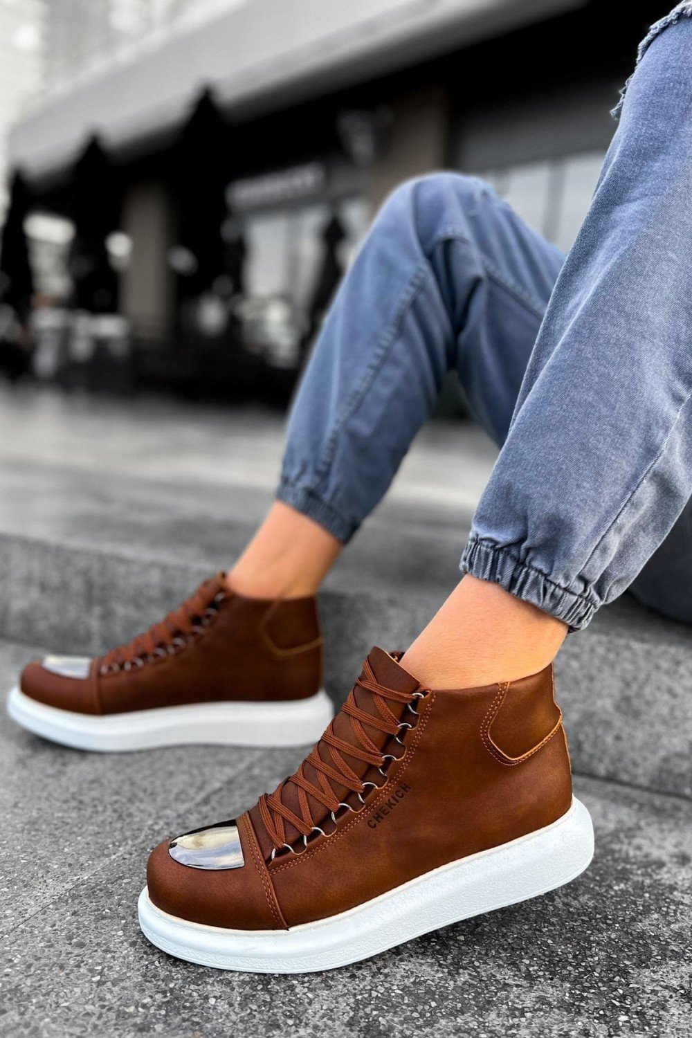 CH267 Roma Mirror Erkek Spor Günlük Bağcıklı Cilt Bot CBT - Taba Erkek Ayakkabı CH267 Roma Mirror Erkek Spor Günlük Bağcıklı Cilt Bot CBT - Taba – Chekich Erkek Ayakkabı