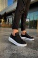 CH271 Ariaso Erkek Günlük Bağcıklı Cilt Spor Sneaker Ayakkabı CBT - Siyah – Chekich Erkek Ayakkabı