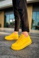 CH271 Ariaso Erkek Günlük Bağcıklı Cilt Spor Sneaker Ayakkabı CST - Sarı