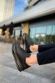 CH271 Ariaso Erkek Günlük Bağcıklı Cilt Spor Sneaker Ayakkabı CST - Siyah – Chekich Erkek Ayakkabı