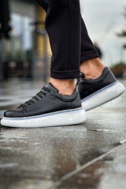 CH295 Sollıevo Erkek Günlük Bağcıklı Cilt Spor Sneaker Ayakkabı CBT - Siyah CH295 Sollıevo Erkek Günlük Bağcıklı Cilt Spor Sneaker Ayakkabı CBT - Siyah