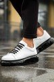 CH295 Sollıevo Erkek Günlük Bağcıklı Cilt Spor Sneaker Ayakkabı CST - Beyaz – Chekich Erkek Ayakkabı