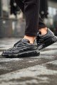 CH295 Sollıevo Erkek Günlük Bağcıklı Rugan Spor Sneaker Ayakkabı RST - Siyah – Chekich Erkek Ayakkabı
