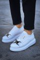CH297 Verona Erkek Günlük Lastikli Tokalı Cilt Spor Sneaker Ayakkabı CBT - Beyaz Erkek Ayakkabı CH297 Verona Erkek Günlük Lastikli Tokalı Cilt Spor Sneaker Ayakkabı CBT - Beyaz – Chekich Erkek Ayakkabı