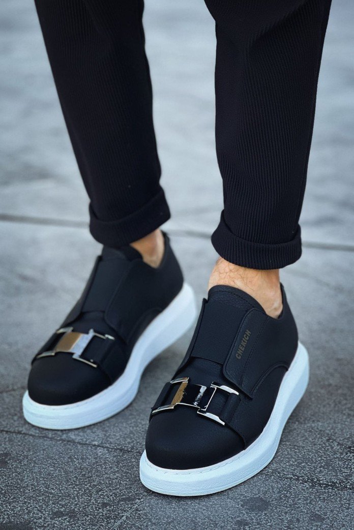 CH297 Verona Erkek Günlük Lastikli Tokalı Cilt Spor Sneaker Ayakkabı CBT - Siyah CH297 Verona Erkek Günlük Lastikli Tokalı Cilt Spor Sneaker Ayakkabı CBT - Siyah