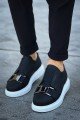 CH297 Verona Erkek Günlük Lastikli Tokalı Cilt Spor Sneaker Ayakkabı CBT - Siyah Erkek Ayakkabı CH297 Verona Erkek Günlük Lastikli Tokalı Cilt Spor Sneaker Ayakkabı CBT - Siyah – Chekich Erkek Ayakkabı