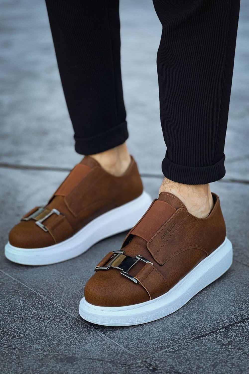 CH297 Verona Erkek Günlük Lastikli Tokalı Cilt Spor Sneaker Ayakkabı CBT - Taba Erkek Ayakkabı CH297 Verona Erkek Günlük Lastikli Tokalı Cilt Spor Sneaker Ayakkabı CBT - Taba – Chekich Erkek Ayakkabı