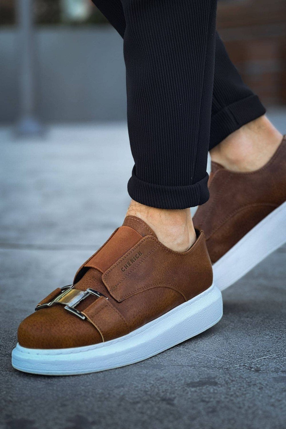 CH297 Verona Erkek Günlük Lastikli Tokalı Cilt Spor Sneaker Ayakkabı CBT - Taba Erkek Ayakkabı CH297 Verona Erkek Günlük Lastikli Tokalı Cilt Spor Sneaker Ayakkabı CBT - Taba – Chekich Erkek Ayakkabı
