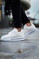 CH299 Sollıevos Erkek Günlük Bağcıklı Cilt Spor Sneaker Ayakkabı CBT - Beyaz – Chekich Erkek Ayakkabı