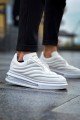 CH299 Sollıevos Erkek Günlük Bağcıklı Cilt Spor Sneaker Ayakkabı CBT - Beyaz – Chekich Erkek Ayakkabı
