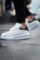 CH299 Sollıevos Erkek Günlük Bağcıklı Cilt Spor Sneaker Ayakkabı CBT - Beyaz/Siyah Erkek Ayakkabı CH299 Sollıevos Erkek Günlük Bağcıklı Cilt Spor Sneaker Ayakkabı CBT - Beyaz/Siyah – Chekich Erkek Ayakkabı