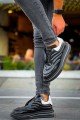 CH299 Sollıevos Erkek Günlük Bağcıklı Cilt Spor Sneaker Ayakkabı CST - Siyah/Beyaz – Chekich Erkek Ayakkabı