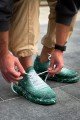 CH307 Tricot Erkek Günlük Bağcıklı Beyaz Splush Baskılı Triko Spor Sneaker Ayakkabı TRT - Yeşil – Chekich Erkek Ayakkabı