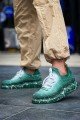 CH307 Tricot Erkek Günlük Bağcıklı Beyaz Splush Baskılı Triko Spor Sneaker Ayakkabı TRT - Yeşil – Chekich Erkek Ayakkabı