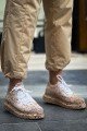 CH307 Tricot Erkek Günlük Bağcıklı Kahverengi Splush Baskılı Triko Spor Sneaker Ayakkabı TRT - Kum – Chekich Erkek Ayakkabı
