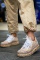 CH307 Tricot Erkek Günlük Bağcıklı Kahverengi Splush Baskılı Triko Spor Sneaker Ayakkabı TRT - Kum – Chekich Erkek Ayakkabı