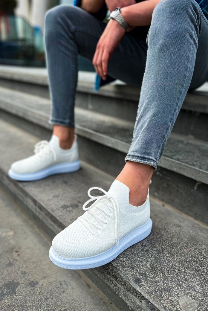 CH307 Tricot Erkek Günlük Bağcıklı Triko Spor Sneaker Ayakkabı TBT - Beyaz CH307 Tricot Erkek Günlük Bağcıklı Triko Spor Sneaker Ayakkabı TBT - Beyaz