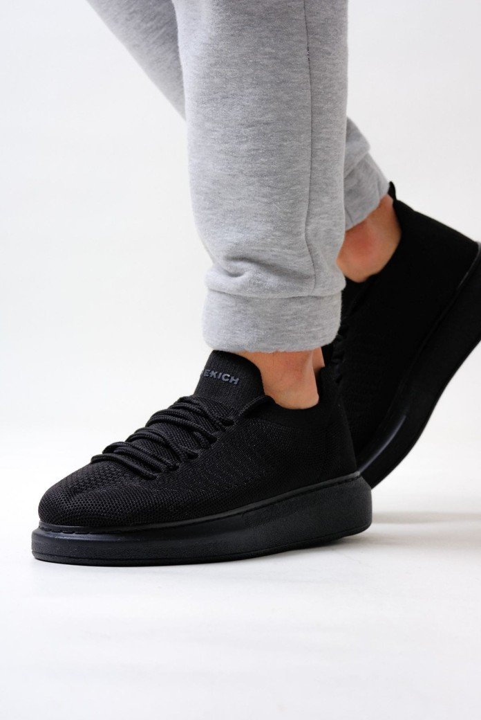 CH307 Tricot Erkek Günlük Bağcıklı Triko Spor Sneaker Ayakkabı TST - Siyah CH307 Tricot Erkek Günlük Bağcıklı Triko Spor Sneaker Ayakkabı TST - Siyah