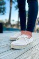 CH311 Espadril Erkek Günlük Bağcıklı Hasır Taban Triko Klasik Ayakkabı THT - Bej – Chekich Erkek Ayakkabı