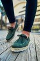 CH311 Espadril Erkek Günlük Bağcıklı Hasır Taban Triko Klasik Ayakkabı THT - Haki – Chekich Erkek Ayakkabı