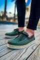 CH311 Espadril Erkek Günlük Bağcıklı Hasır Taban Triko Klasik Ayakkabı THT - Haki – Chekich Erkek Ayakkabı
