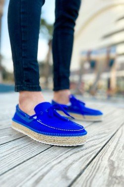 CH311 Espadril Erkek Günlük Bağcıklı Hasır Taban Triko Klasik Ayakkabı THT - Mavi CH311 Espadril Erkek Günlük Bağcıklı Hasır Taban Triko Klasik Ayakkabı THT - Mavi