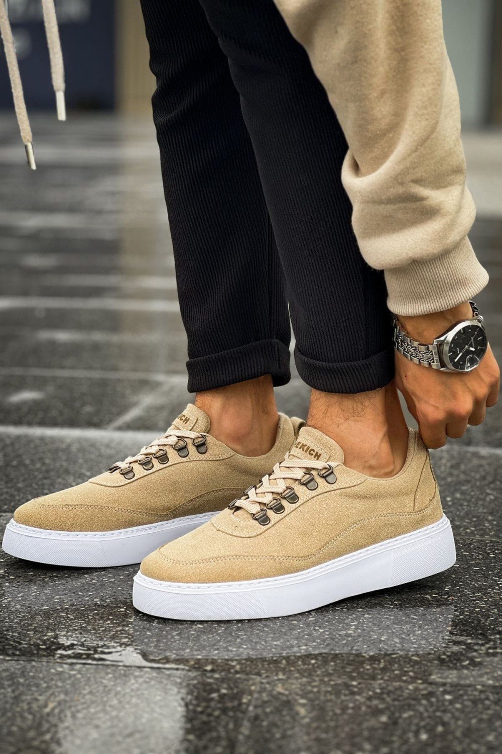 CH319 Stamina Erkek Günlük Bağcıklı Süet Spor Sneaker Ayakkabı SBT - Kum Erkek Ayakkabı CH319 Stamina Erkek Günlük Bağcıklı Süet Spor Sneaker Ayakkabı SBT - Kum – Chekich Erkek Ayakkabı