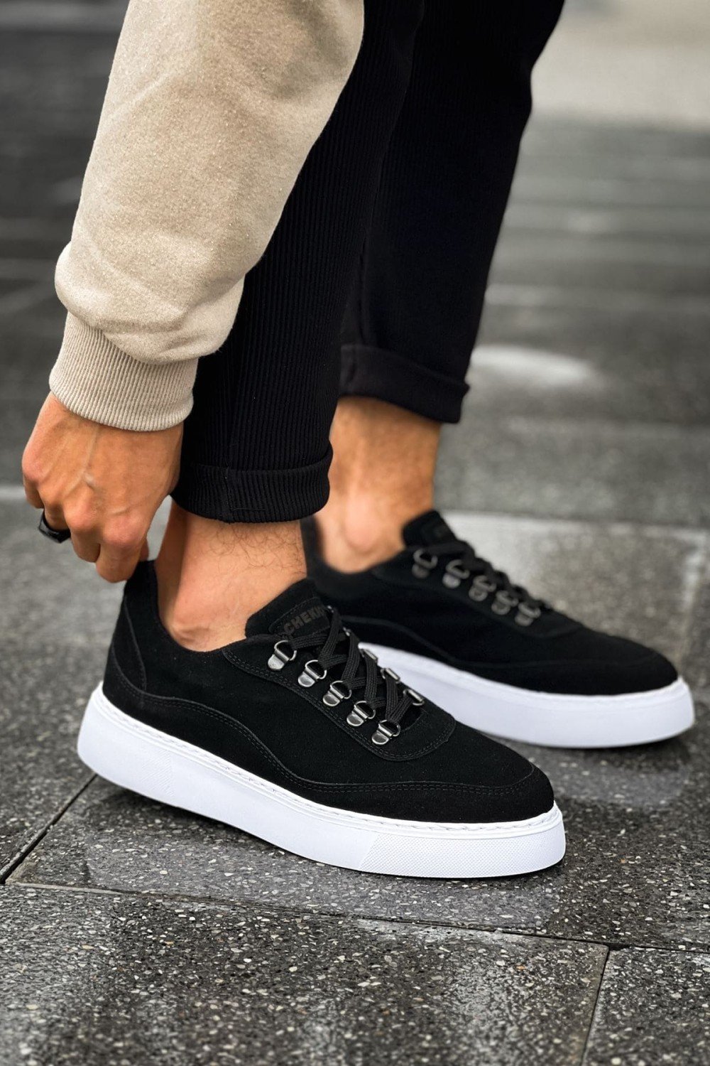 CH319 Stamina Erkek Günlük Bağcıklı Süet Spor Sneaker Ayakkabı SBT - Siyah Erkek Ayakkabı CH319 Stamina Erkek Günlük Bağcıklı Süet Spor Sneaker Ayakkabı SBT - Siyah – Chekich Erkek Ayakkabı