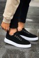 CH319 Stamina Erkek Günlük Bağcıklı Süet Spor Sneaker Ayakkabı SBT - Siyah Erkek Ayakkabı CH319 Stamina Erkek Günlük Bağcıklı Süet Spor Sneaker Ayakkabı SBT - Siyah – Chekich Erkek Ayakkabı