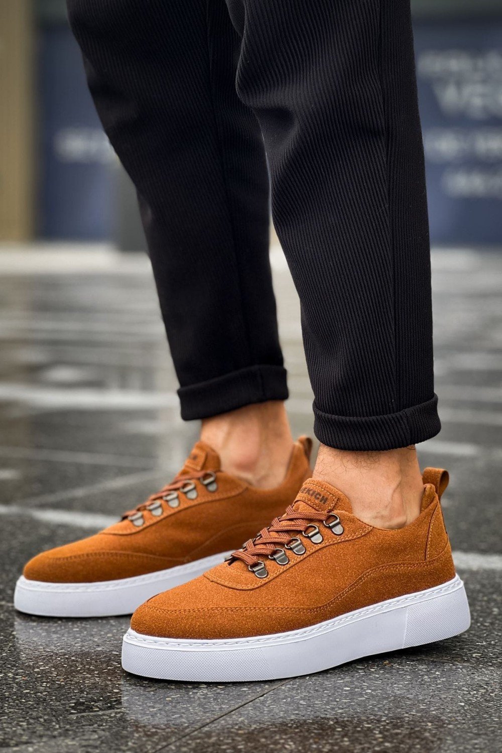 CH319 Stamina Erkek Günlük Bağcıklı Süet Spor Sneaker Ayakkabı SBT - Taba – Chekich Erkek Ayakkabı