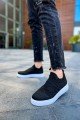 CH411 Craig Erkek Günlük Bağcıksız Triko Spor Sneaker Ayakkabı TBT - Siyah Erkek Ayakkabı CH411 Craig Erkek Günlük Bağcıksız Triko Spor Sneaker Ayakkabı TBT - Siyah – Chekich Erkek Ayakkabı