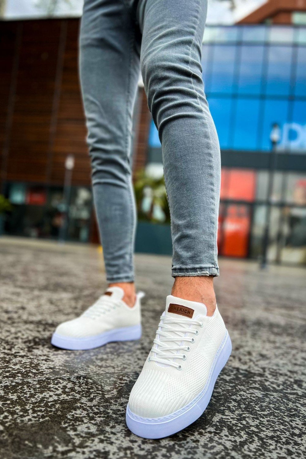 CH413 Crew Erkek Günlük Bağcıklı Triko Spor Sneaker Ayakkabı TBT - Beyaz Erkek Ayakkabı CH413 Crew Erkek Günlük Bağcıklı Triko Spor Sneaker Ayakkabı TBT - Beyaz – Chekich Erkek Ayakkabı