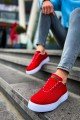 CH413 Crew Erkek Günlük Bağcıklı Triko Spor Sneaker Ayakkabı TBT - Kırmızı Erkek Ayakkabı CH413 Crew Erkek Günlük Bağcıklı Triko Spor Sneaker Ayakkabı TBT - Kırmızı – Chekich Erkek Ayakkabı