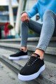 CH413 Crew Erkek Günlük Bağcıklı Triko Spor Sneaker Ayakkabı TBT - Siyah Erkek Ayakkabı CH413 Crew Erkek Günlük Bağcıklı Triko Spor Sneaker Ayakkabı TBT - Siyah – Chekich Erkek Ayakkabı