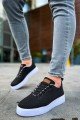 CH413 Crew Erkek Günlük Bağcıklı Triko Spor Sneaker Ayakkabı TBT - Siyah Erkek Ayakkabı CH413 Crew Erkek Günlük Bağcıklı Triko Spor Sneaker Ayakkabı TBT - Siyah – Chekich Erkek Ayakkabı