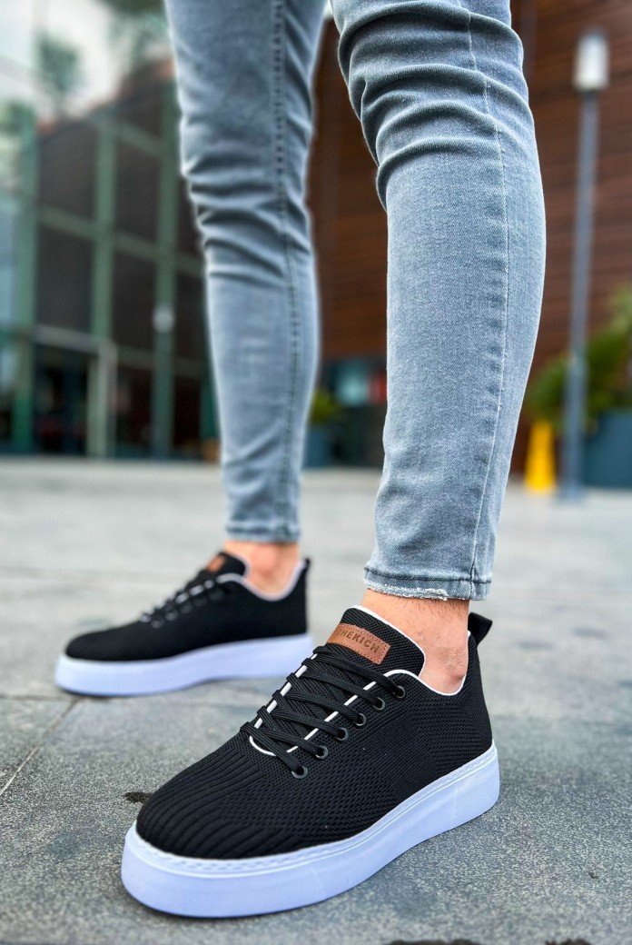 CH413 Crew Erkek Günlük Bağcıklı Triko Spor Sneaker Ayakkabı TBT - Siyah CH413 Crew Erkek Günlük Bağcıklı Triko Spor Sneaker Ayakkabı TBT - Siyah