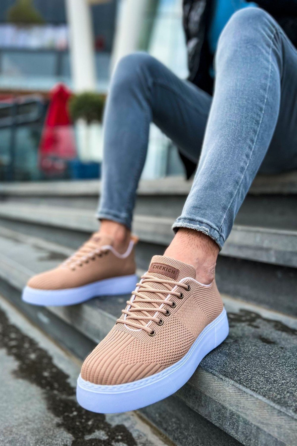 CH413 Crew Erkek Günlük Bağcıklı Triko Spor Sneaker Ayakkabı TBT - Taba Erkek Ayakkabı CH413 Crew Erkek Günlük Bağcıklı Triko Spor Sneaker Ayakkabı TBT - Taba – Chekich Erkek Ayakkabı