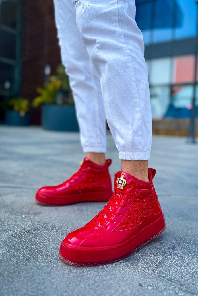 CH973 Majesty Erkek Spor Günlük Bağcıklı Rugan Bot RKT - Kırmızı CH973 Majesty Erkek Spor Günlük Bağcıklı Rugan Bot RKT - Kırmızı