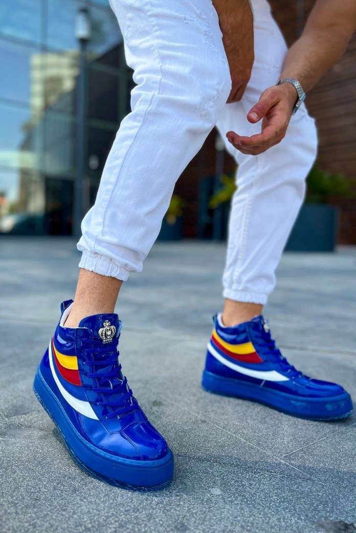 CH973 Majesty Erkek Spor Günlük Bağcıklı Rugan Bot RMT - Mavi CH973 Majesty Erkek Spor Günlük Bağcıklı Rugan Bot RMT - Mavi