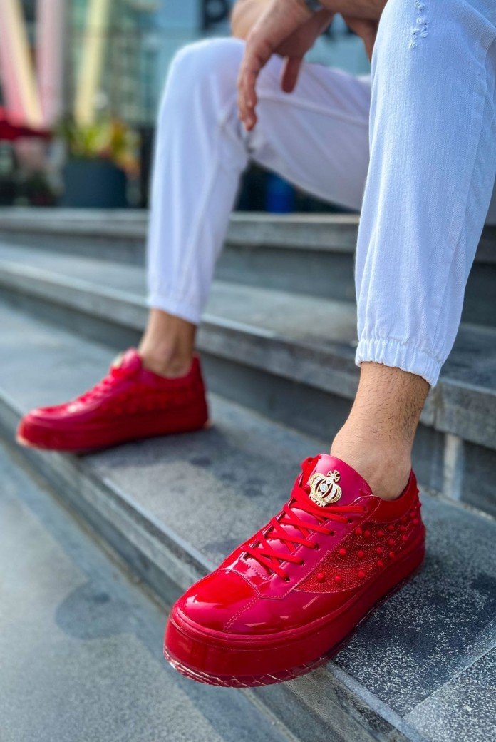 CH975 Majesty Erkek Günlük Bağcıklı Rugan Spor Sneaker Ayakkabı RKT - Kırmızı CH975 Majesty Erkek Günlük Bağcıklı Rugan Spor Sneaker Ayakkabı RKT - Kırmızı