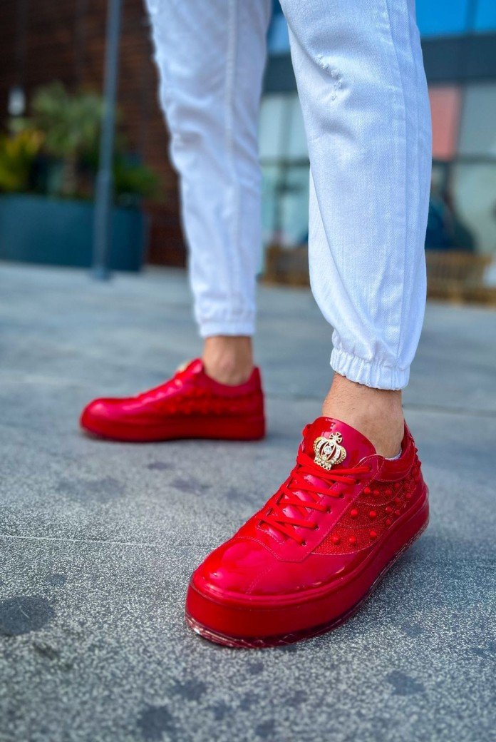 CH975 Majesty Erkek Günlük Bağcıklı Rugan Spor Sneaker Ayakkabı RKT - Kırmızı CH975 Majesty Erkek Günlük Bağcıklı Rugan Spor Sneaker Ayakkabı RKT - Kırmızı