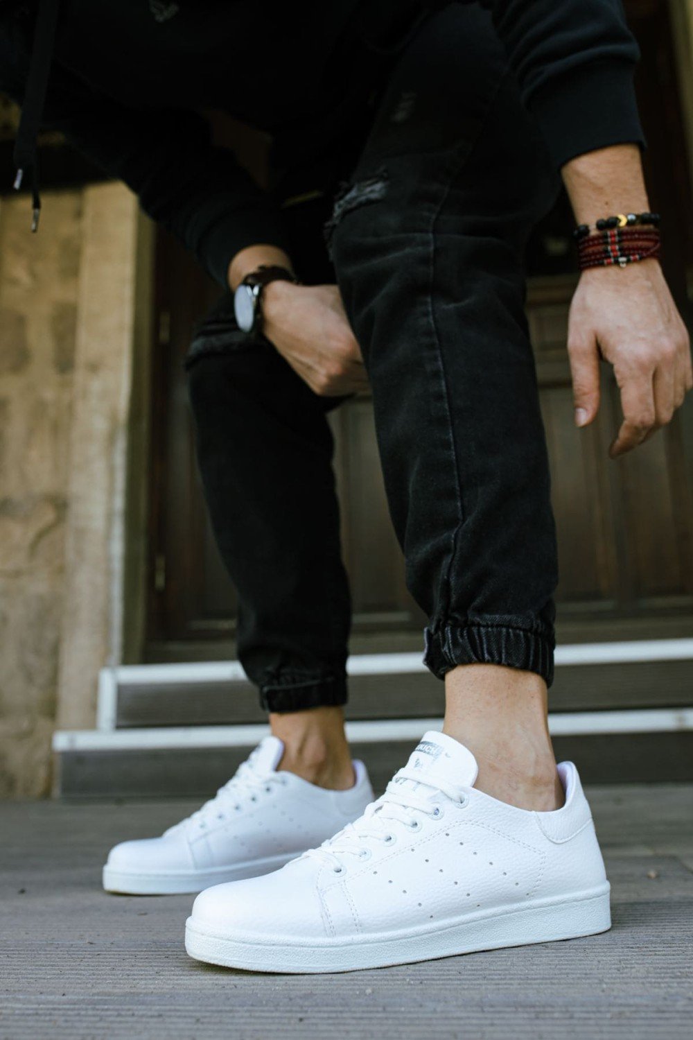 CH977 Tennis Erkek Günlük Bağcıklı Cilt Spor Sneaker Ayakkabı CBT - Beyaz Erkek Ayakkabı CH977 Tennis Erkek Günlük Bağcıklı Cilt Spor Sneaker Ayakkabı CBT - Beyaz – Chekich Erkek Ayakkabı