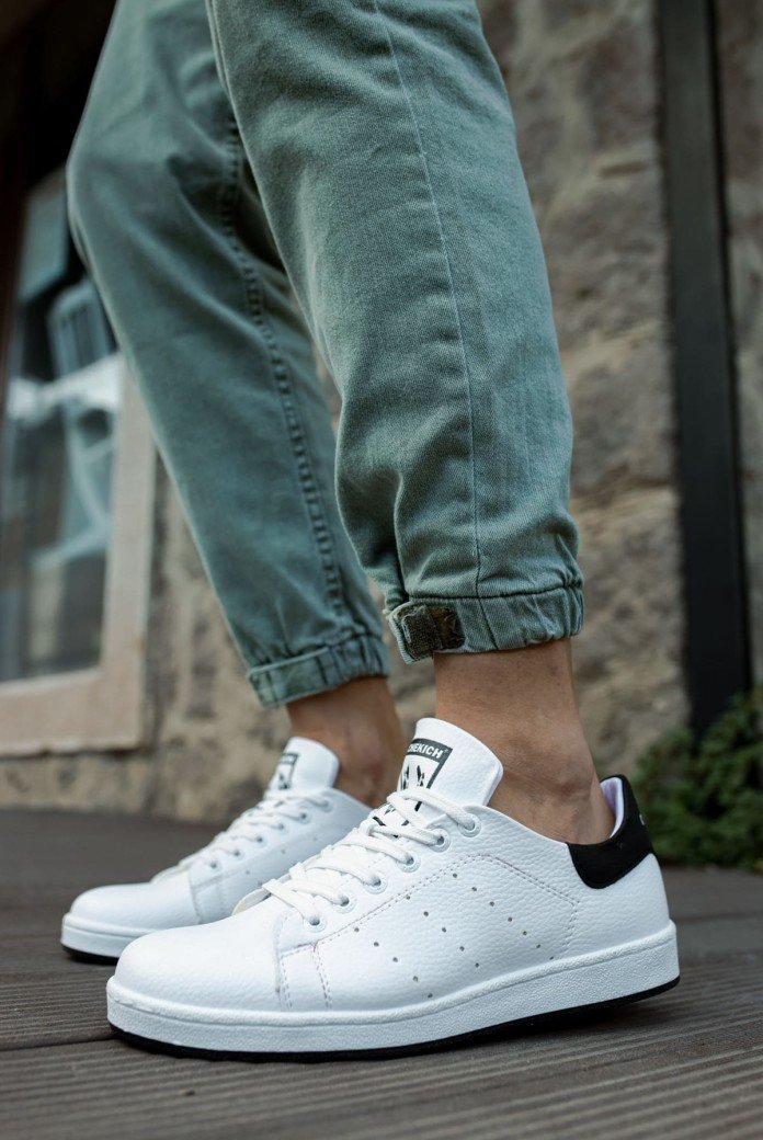 CH977 Tennis Erkek Günlük Bağcıklı Cilt Spor Sneaker Ayakkabı CBT - Beyaz/Siyah CH977 Tennis Erkek Günlük Bağcıklı Cilt Spor Sneaker Ayakkabı CBT - Beyaz/Siyah