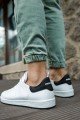 CH977 Tennis Erkek Günlük Bağcıklı Cilt Spor Sneaker Ayakkabı CBT - Beyaz/Siyah Erkek Ayakkabı CH977 Tennis Erkek Günlük Bağcıklı Cilt Spor Sneaker Ayakkabı CBT - Beyaz/Siyah – Chekich Erkek Ayakkabı
